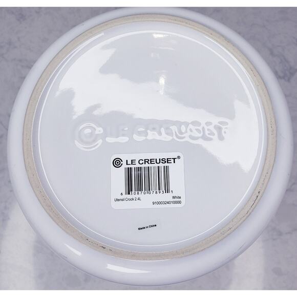 LE CREUSET White Stoneware Kitchen Utensil Crock 2.4L - Picture 6 of 13